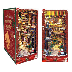 Merry Christmas Diagon Alley DIY Book Nook Shelf