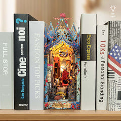 Twilight Castle 3D Wooden Puzzle Book Nook