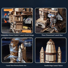Galactic Launch – Space Shuttle 3D Wooden Puzzle