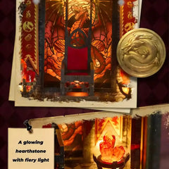 Dragon Wing Book Nook Flame throne – DIY Book Nook Shelf Insert