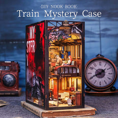 Train Mystery DIY Wooden Book Nook Kit